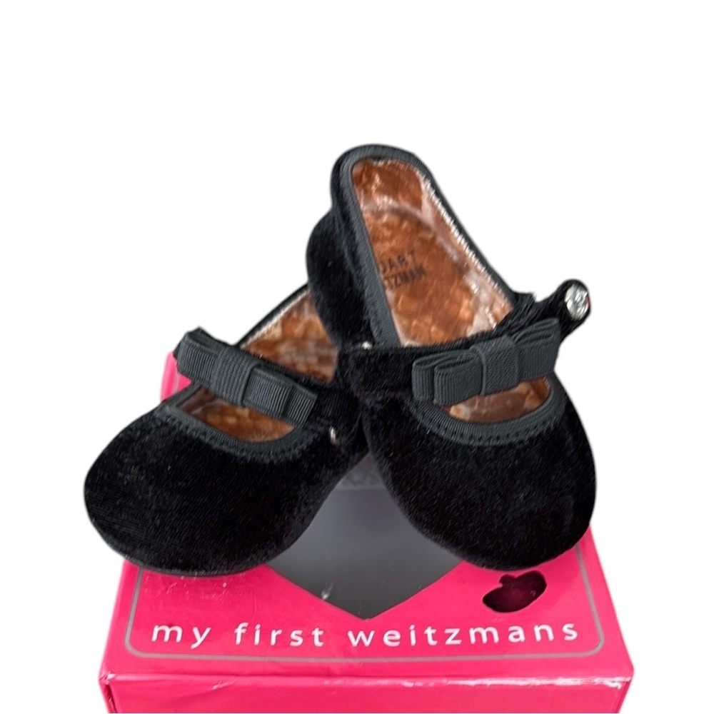 Stuart Weitzman My First Weitzmans Baby Pali Velvet Strap Size 3